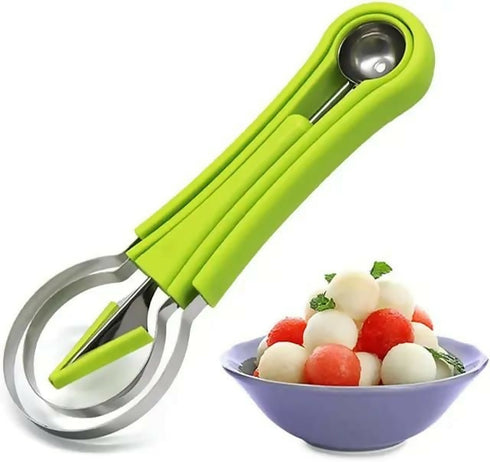 Stainless Fruit, Peeler, Scoop and Carving fruit Kit- 4 in 1 High Quality