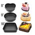 Non Stick Shape Cake Mould Pan 3 Pieces & Muffin Pan 12 Cup (Combo)