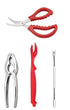 4 Pieces Seafood Tools Set Crab Cracker