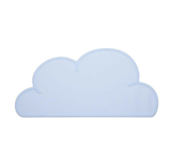 Kid's Cloud Shaped Food-Grade Silicone Place Mat - Blue