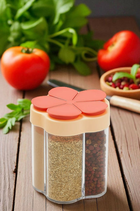 5-In-1 Portable Spice Container - Red