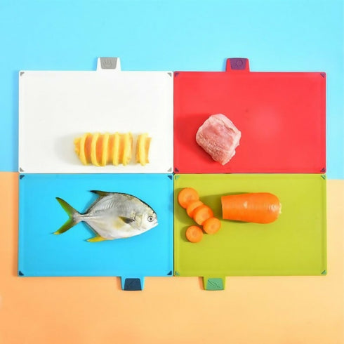 4 Piece Colored Chopping Board Set