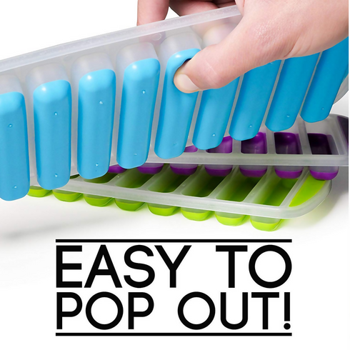 Silicone Ice Stick Tray -Narrow - Blue