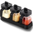 3 Spice Jar Set - black