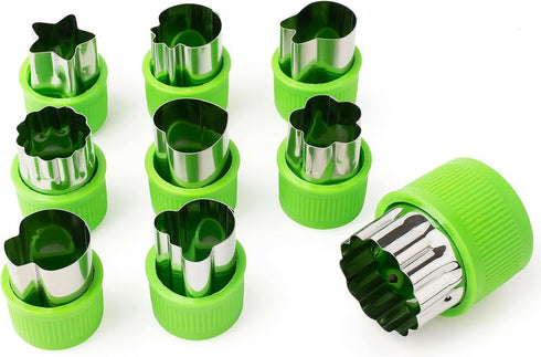 9 Piece Biscuit Vegetable and Fruit Cutter Set
