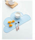 Kid's Cloud Shaped Food-Grade Silicone Place Mat - Blue