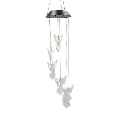 Angel Solar Chimes Lamp