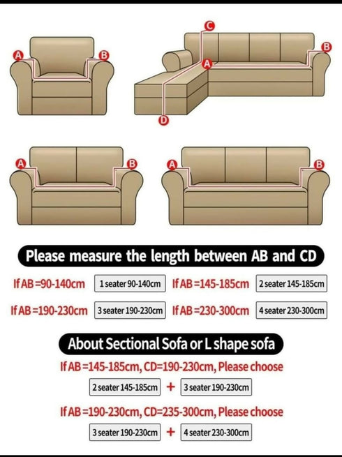 2 Seater Couch Covers Stretch Material - Dark Grey Palm