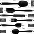 Set of 6 Silicone Kitchen Utensils For Baking/Mixing