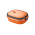 180ml Double Square Steel Lunch Box - Orange