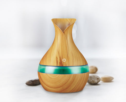 300ml Ultrasonic USB Humidifier - Light Brown