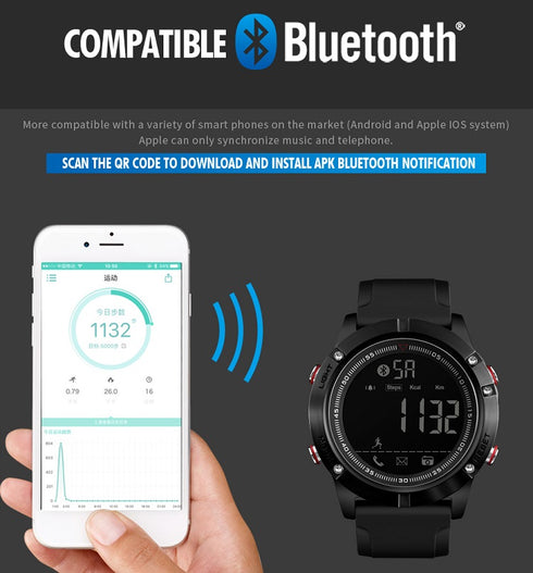 SKMEI 1425 Waterproof Alarm Bluetooth Sports Watch - WooTech Online Shopping