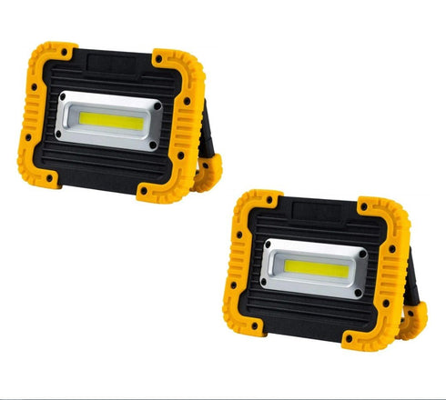 2 Piece 5V USB Rechargeable LED Outdoor Flood Light AB-Z999 - WooTech Online Shopping In SA
