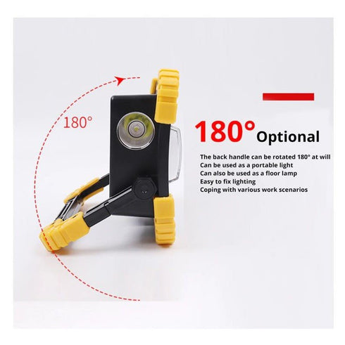 2 Piece 5V USB Rechargeable LED Outdoor Flood Light AB-Z999 - WooTech Online Shopping In SA