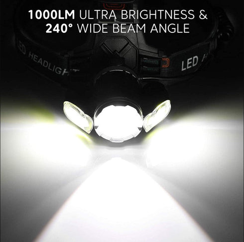 200M LED Rechargeable USB Head Light Q-TD21 - WooTech Online Shopping In SA