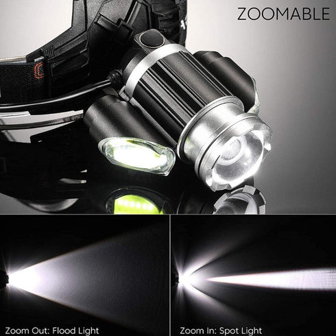 200M LED Rechargeable USB Head Light Q-TD21 - WooTech Online Shopping In SA