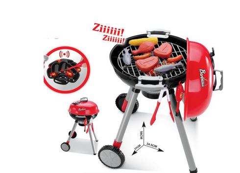 Kids BBQ Pretend Playset Toy - Red