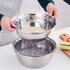 3 Pieces Stainless Steel Multifunction Grater Strainer - 28 Cm