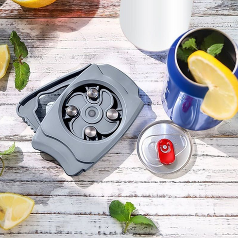 Multifunctional Portable Can Opener Grey