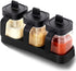 3PCs Glass Spice Jar Set With Spoons & Lids - WooTech Online Shopping In SA