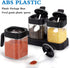 3PCs Glass Spice Jar Set With Spoons & Lids - WooTech Online Shopping In SA