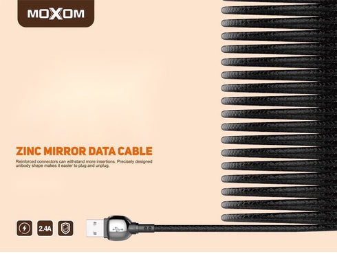 4 Meter MOXOM MX-CB44 (4M) Charging & Data Cable For Lightning - Silver - WooTech Online Shopping In SA