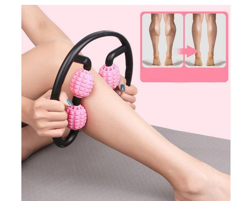 4 Wheels Leg Neck Arm Muscle Relax Massage Roller - WooTech Online Shopping In SA