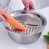 3 Pieces Stainless Steel Multifunction Grater Strainer - 28 Cm