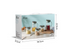 5Pcs of Kitchen Spice Glass Jar Storage Container Set