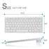 Ultra-slim Wireless 3.0 Bluetooth Keyboard For PCs, Apple Series & Android Devices - White - WooTech Online Shopping