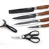 6pcs Non Stick Coating Finish Kitchen knife Set