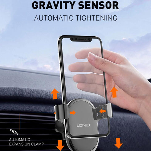 LDNIO MG01 Auto Lock/Release Universal Car Phone Holder