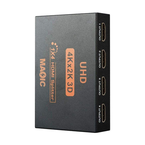 4K 4 port hdmi Splitter - 1 to 4 Port HDMI Splitter 4K Adapter Converter for HDTV, 3D, TV, PC - WooTech Online Shopping In SA