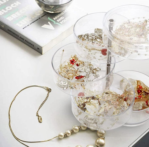 5 Layers Rotating Jewelry Storage Box - WooTech Online Shopping In SA
