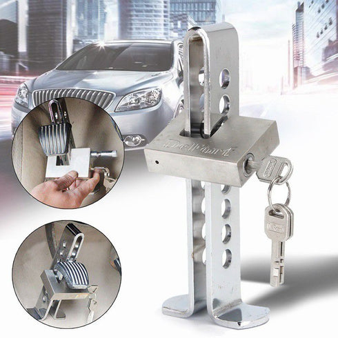 Stainless Steel Anti-Theft Car Brake Pedal Lock
