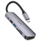 6 IN 1 USB-C MULTIFUNCTION ADPATER USB-C 60W -HB28 - WooTech Online Shopping In SA