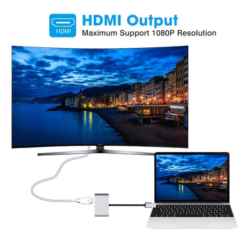 USB 3.0 To HDMI/VGA Adapter - Silver