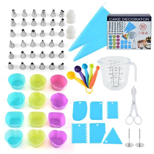 63 Piece Cake Decorating Baking Set - WooTech Online Shopping In SA