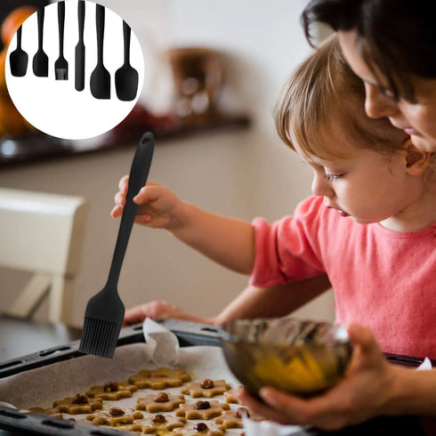 Set of 6 Silicone Kitchen Utensils For Baking/Mixing