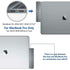 7-in-1 Aluminum Dual USB Type-C Hub Adapter For MacBook Pro/Air