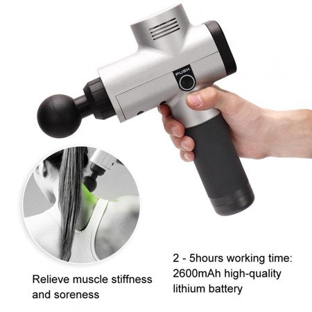 30 Speed Levels Deep Tissue Muscle Massage Gun with 6 Heads