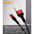 Type c moxom cc-54 usb cable 2m - Black & Red - WooTech Online Shopping
