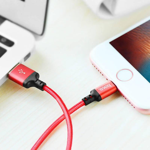 Hoco high speed micro charging cable for samsung and other phone - x14 - 2 Meter - WooTech Online Shopping