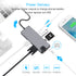 8 In 1 Type-c Hub For laptop And Pc - 4K HDMI / Vga / Ethernet / Card Reader/ 2 USB / Type-c