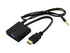 HDMI to VGA With Audio Converter Adapter Cable - Black