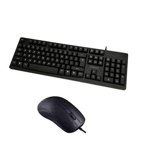 Philips wired keyboard and mouse - C214 - WooTech Online Shopping