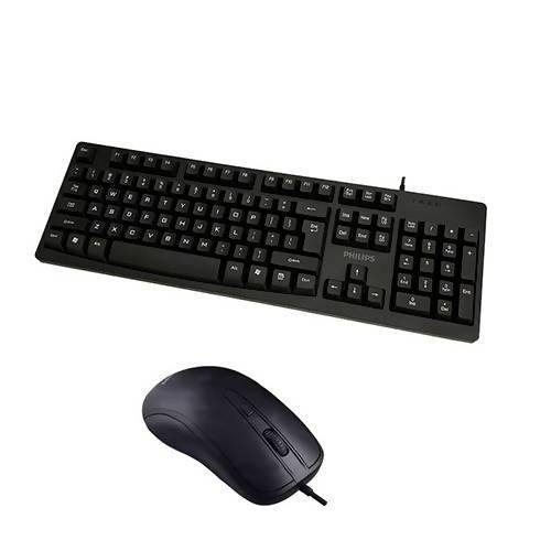 Philips wired keyboard and mouse - C214 - WooTech Online Shopping