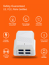 Moxom Smart IC 4 USB Port AUTO ID 4.4A Wall phone Charger Kh-40y - WooTech Online Shopping