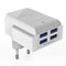 Moxom Smart IC 4 USB Port AUTO ID 4.4A Wall phone Charger Kh-40y - WooTech Online Shopping