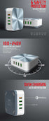Ldnio A8101 - 8 USB Port Charger - For Mobile Phone Quick Charge 3.0 - Rose Gold - WooTech Online Shopping